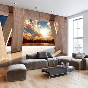 Fototapeet Artgeist Sunny Promenade, 140 cm x 140 cm