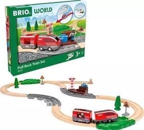 Игрушечный поезд Brio World Pull Back, многоцветный