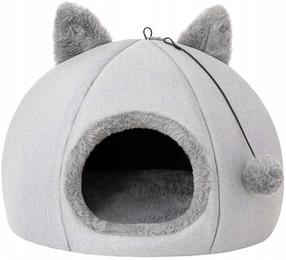 Kaķu māja Doggy R2 Kitty Head Popielty, pelēka krās., 45 cm x 45 cm