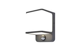 Sieninis lauko šviestuvas Lutec Doblo, 11W, LED, IP54, tamsiai pilka sp., 11 cm x 14.6 cm