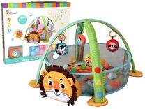 Aktyvumo kilimėlis Lean Toys Gym & Ball Pit Lion, 66 cm x 96 cm, įvairių spalvų
