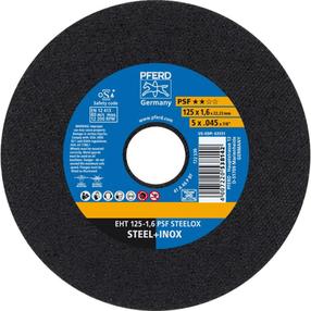 Griešanas disks leņķa slīpmašīnām Pferd PSF Steelox, 125 mm x 1.6 mm x 22.23 mm