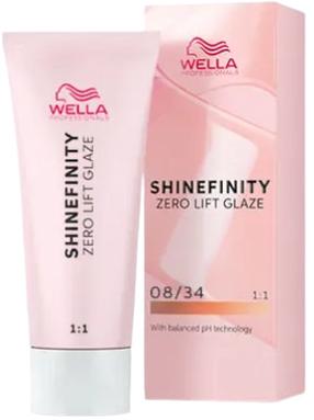 Juuksevärv Wella Professionals Shinefinity, spicy ginger v., 08/34, 60 ml