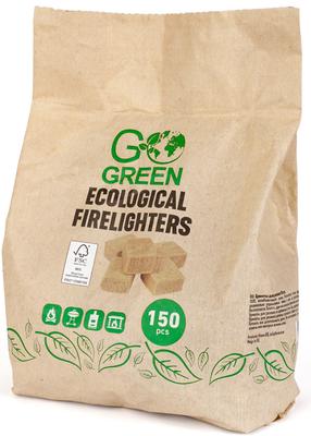 Grilio uždegiklis Go Green Ecological Firelighters, 18 cm x 8 cm x 23 cm