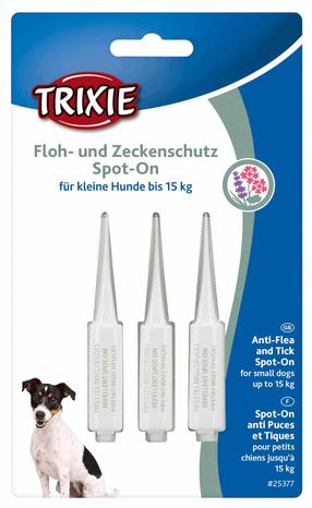 Parasiitide vastane vahend Trixie Spot-On 25377, 15 ml, 3 tk, läbipaistev v.