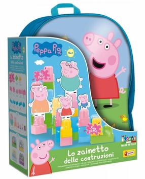 Конструктор Lisciani Blocks With Backpack Peppa Pig, 36 шт.