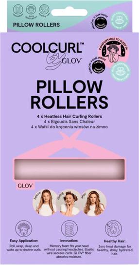 Plaukų suktukai Glov Pillow Rollers, rožinė sp., 4 vnt.