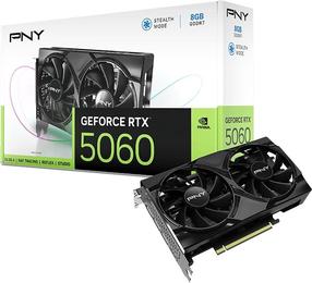 Vaizdo plokštė PNY GeForce RTX 5060 Dual Fan, 8 GB, GDDR7