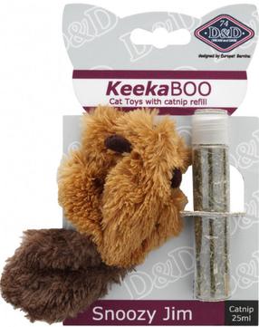 Žaislas katėms su katžole Europet Bernina KeekaBoo, ruda sp., 8 cm