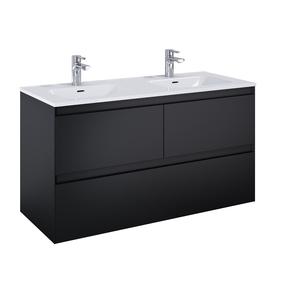 Vonios spintelė po praustuvu Elita Split, matinė juoda sp., 45.8 cm x 120 cm x 63.5 cm