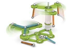 Magnetkonstruktor Geomag Mechanics Motion Recycled Flywheels, 96 tk