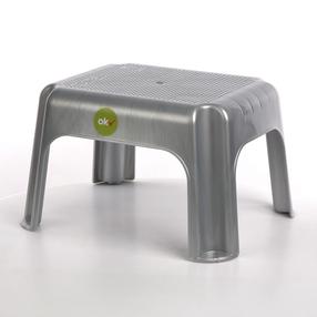 Pakyla - laiptelis Stepper, polipropilenas (pp), pilka sp., 24 cm x 36.5 cm x 30 cm
