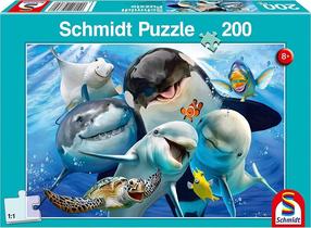 Dėlionė Schmidt Underwater Friends 389867, 29 cm x 43 cm, 200 vnt., įvairių spalvų