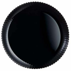 Šķīvis pusdienu Luminarc Bloom Black, 25 cm x 25 cm, melna krās.