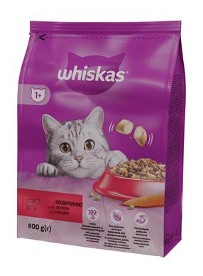 Sausā kaķu barība Whiskas Beef, liellopa gaļa, 0.8 kg
