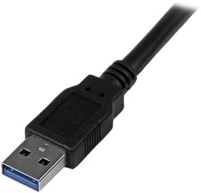 Кабель StarTech USB 3.0 USB 3.0 A male, USB 3.0 B male, 3 м, черный цв.