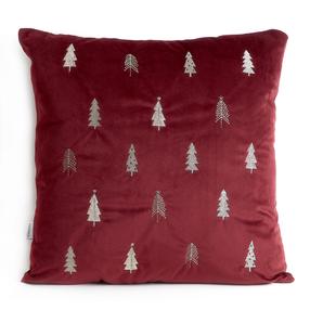 Kalėdinis dekoratyvinės pagalvėlės užvalkalas Homla Arba, bordo, 45 cm x 45 cm