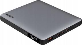 Lādētājs-akumulators (Power bank) Aukey PB-Y44, 20000 mAh, 18 - 100 W, pelēka krās.