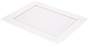 Настольный коврик myHome Gold Line, 40 см x 30 см, Золотой цв./Белый цв.