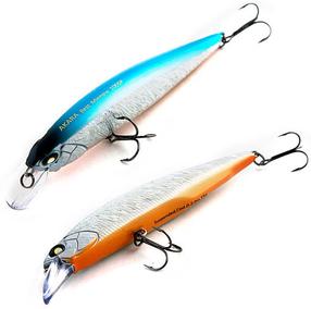 Vobleris Akara Best Minnow 110SP A82, 10 cm, 15 g, mėlyna sp./sidabro sp./oranžinė sp.