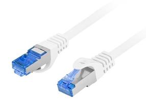 Кабель Lanberg Patchcord Cat 6A PCF6A-10CC-1500-W RJ-45, RJ-45, 15 м, белый цв.