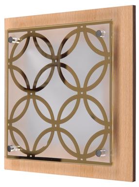 Светильник потолочный и стенной Candellux Lighting Planta, E27, 1 x 60 Вт, прозрачный цв. / коричневый цв.