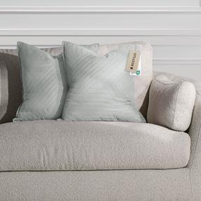 Dekoratyvinės pagalvėlės užvalkalas Restilo Softa, sidabro, 45 cm x 45 cm, 2 vnt.