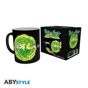 Puodelis ABYstyle Rick and Morty, juoda sp./įvairių spalvų, 320 ml