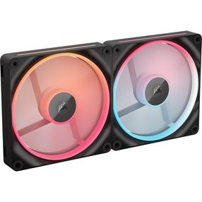 Oro aušintuvas korpusui Corsair iCUE LINK LX140-R RGB PWM Reverse 2-Pack, 140 mm x 140 mm