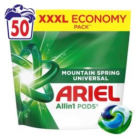 Kapsulas mazgāšanai Ariel All-in-1 PODS Mountain Spring, 50 gab.