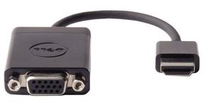 Адаптер Dell HDMI to VGA VGA female, HDMI male, черный цв.