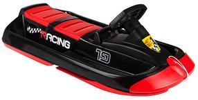 Ragavas ar stūri Hamax Sno Racing, melna krās./sarkana krās., 109 cm x 55.5 cm