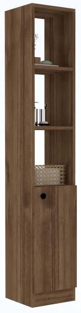 Laisvai pastatoma vonios spinta Kalune Design Trend, riešuto sp., 26.6 cm x 30 cm x 170 cm