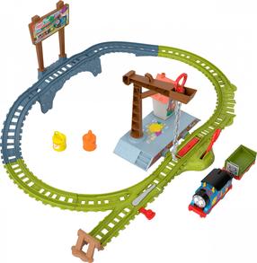 Žaislinis traukinys su bėgiais Fisher Price Thomas & Friends Paint Delivery HTN34, įvairių spalvų