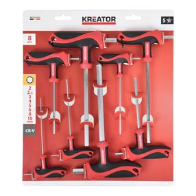 Набор шестигранных ключей, набор Kreator KRTH22005 KRTH22005, шестигранная, 20 см, 10 см, 8 шт.