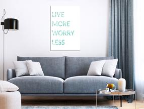 Репродукция Artgeist Live More Worry Less, m-a-1000-b-a, 60 см x 90 см