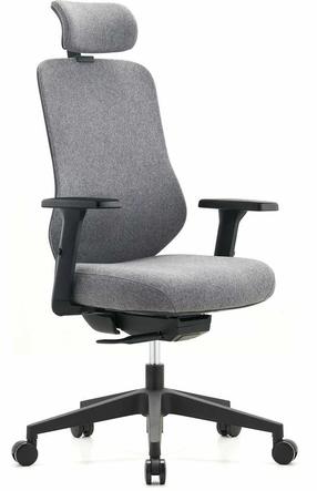 Рабочее кресло ErgoWork Manager, 72 - 96 x 73 x 105 - 127 см, серый цв.