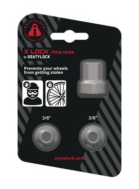 Komplekt X Lock, metall, hõbe v., 2 tk