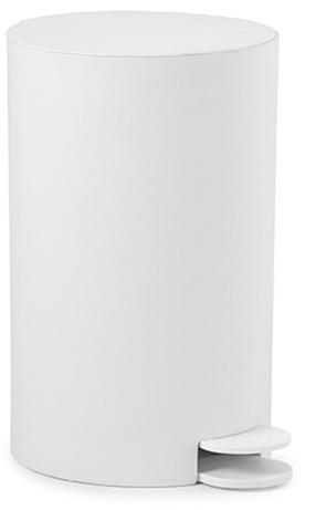 Šiukšliadėžė Gedy, balta sp., 3 l, 25 cm