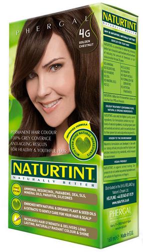 Plaukų dažai Naturtint Phergal, golden chestnut 4 sp., 4G, 165 ml