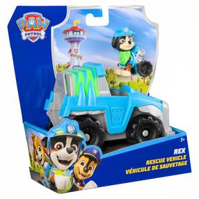 Transportlīdzeklis ar figūriņu Spin Master Paw Patrol Basic Vehicle 2.0, balts krās./sarkana krās.