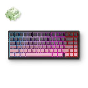 Bezvadu spēļu tastatūra Mchose G75 Pro Wireless G75-16A Matcha Latte v2, Angļu (US), melna krās./rozā krās.