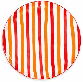 Taldrik serveerimine Hermia JOY0003, Ø 30 cm, valge v./oranž v.