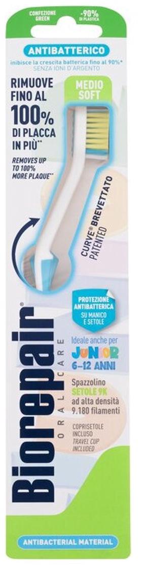 Dantų šepetėlis Biorepair Junior, (spalva/dizainas parenkami atsitiktine tvarka)