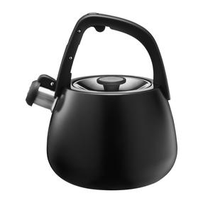 Tējkanna ar svilpi Ambition Tower, 2.7 l, melna krās.
