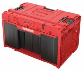 Ящик для инструментов Qbrick One 2.0 UHD Custom, 38 см x 58.7 см x 34 см, 32.5 л, черный цв./красный цв.
