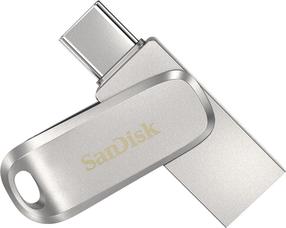 USB atmintinė SanDisk Ultra Dual Drive Luxe 2-in-1 SDDDC4-256G-G46, sidabro sp., 32 GB