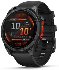 Viedais pulkstenis Garmin Fenix 8 47mm AMOLED 010-02904-00, melns krās.