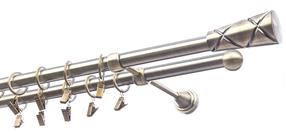 Karnizo komplektas Olimp Genua, 250 cm, Ø 19 mm, antikinio aukso sp.