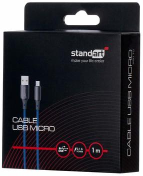 Vads Standart GT-XG110, Micro USB, 100 cm, zila krās.